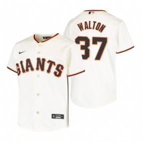 Youth San Francisco Giants Donovan Walton Cream Replica Home Jersey