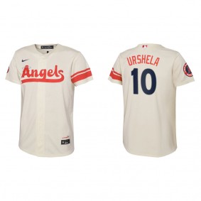 Youth Los Angeles Angels Gio Urshela Cream City Connect Replica Jersey