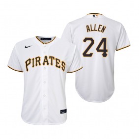 Youth Pittsburgh Pirates Greg Allen Nike White Replica Home Jersey
