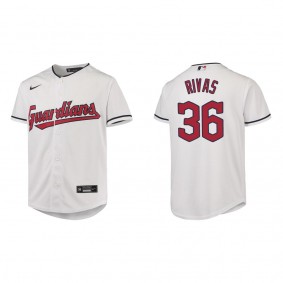 Youth Cleveland Guardians Alfonso Rivas White Replica Jersey