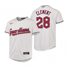 Youth Cleveland Guardians Ernie Clement Nike White Replica Jersey