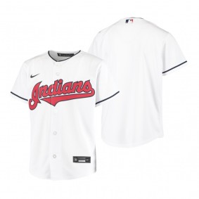 Youth Cleveland Indians Nike White Replica Home Jersey
