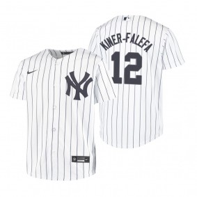 Youth New York Yankees Isiah Kiner-Falefa Nike White Replica Home Jersey