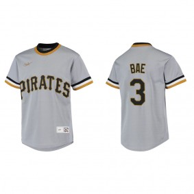 Youth Ji Hwan Bae Pittsburgh Pirates Gray Cooperstown Collection Jersey