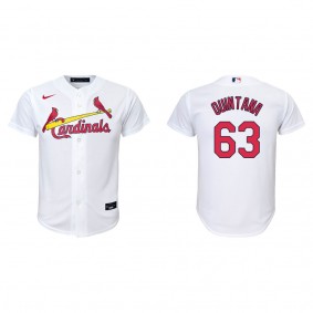Youth St. Louis Cardinals Jose Quintana White Replica Home Jersey