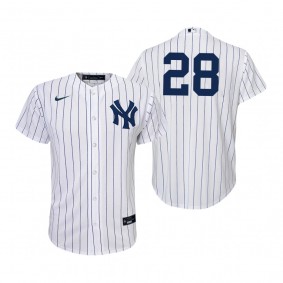 Youth New York Yankees Josh Donaldson Nike White Navy Replica Home Jersey