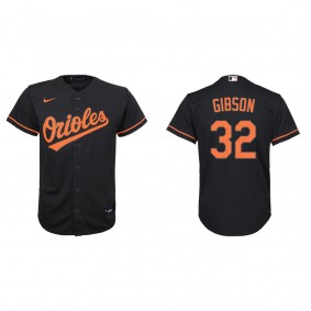 Youth Baltimore Orioles Kyle Gibson Black Replica Alternate Jersey