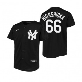 Youth New York Yankees Kyle Higashioka Nike Black Replica Jersey