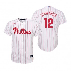 Youth Philadelphia Phillies Kyle Schwarber Nike White Replica Home Jersey