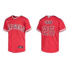 Youth Los Angeles Angels C.J. Cron Red Replica Jersey