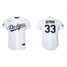 Youth James Outman Los Angeles Dodgers White Gold Gold Program Replica Jersey