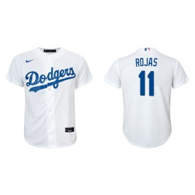 Youth Miguel Rojas Los Angeles Dodgers White Replica Home Jersey