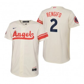 Youth Los Angeles Angels Luis Rengifo Nike Cream 2022 City Connect Replica Jersey