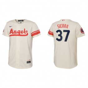 Youth Los Angeles Angels Magneuris Sierra Cream 2022 City Connect Replica Jersey