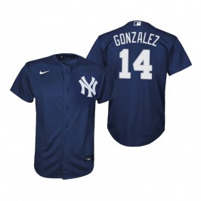 Youth New York Yankees Marwin Gonzalez Nike Navy Replica Alternate Jersey