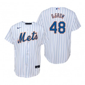 Youth New York Mets Jacob deGrom Nike White Replica Home Jersey