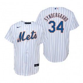 Youth New York Mets Noah Syndergaard Nike White Replica Home Jersey
