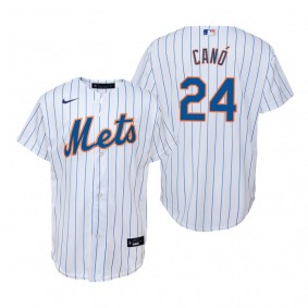 Youth New York Mets Robinson Cano Nike White Replica Home Jersey