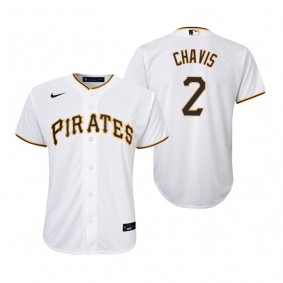 Youth Pittsburgh Pirates Michael Chavis Nike White Replica Home Jersey
