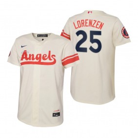 Youth Los Angeles Angels Michael Lorenzen Nike Cream 2022 City Connect Replica Jersey