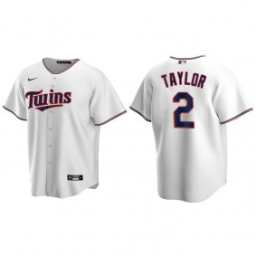 Youth Michael A.Taylor Minnesota Twins White Replica Home Jersey