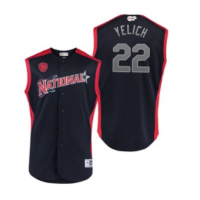 Youth National League Brewers Christian Yelich Navy 2019 MLB All-Star Game Jersey