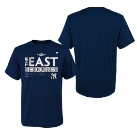 Youth New York Yankees Navy 2022 AL East Division Champions Locker Room T-Shirt