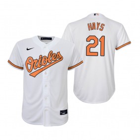 Youth Baltimore Orioles Austin Hays Nike White Replica Home Jersey