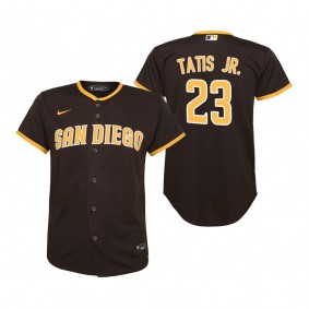 Youth San Diego Padres Fernando Tatis Jr. Nike Brown Replica Road Player Jersey