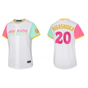 Youth San Diego Padres Kyle Higashioka White City Connect Replica Jersey