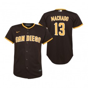 Youth San Diego Padres Manny Machado Nike Brown Replica Road Player Jersey