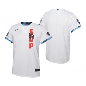 Youth San Diego Padres Nike White 2021 MLB All-Star Game Jersey