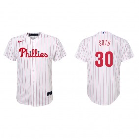 Youth Gregory Soto Philadelphia Phillies White Replica Home Jersey