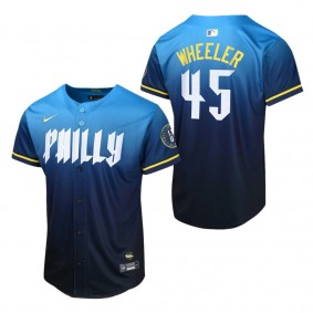Youth Philadelphia Phillies Zack Wheeler Blue 2024 City Connect Limited Player Jersey