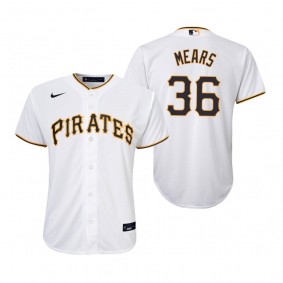 Youth Pittsburgh Pirates Nick Mears Nike White Replica Home Jersey