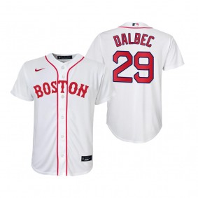 Youth Boston Red Sox Bobby Dalbec Nike White 2021 Patriots' Day Replica Jersey