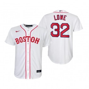 Youth Boston Red Sox Derek Lowe Nike White 2021 Patriots' Day Replica Jersey