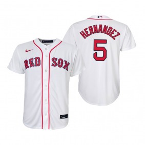 Youth Boston Red Sox Enrique Hernandez Nike White Replica Home Jersey