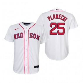 Youth Boston Red Sox Kevin Plawecki Nike White Replica Home Jersey