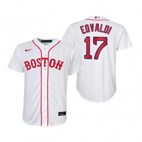Youth Boston Red Sox Nathan Eovaldi Nike White 2021 Patriots' Day Replica Jersey