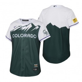 Youth Colorado Rockies Nike Green 2022 City Connect Replica Jersey