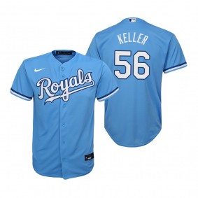 Youth Kansas City Royals Brad Keller Nike Light Blue Replica Alternate Jersey