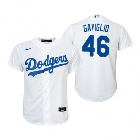 Youth Los Angeles Dodgers Sam Gaviglio Nike White Replica Home Jersey