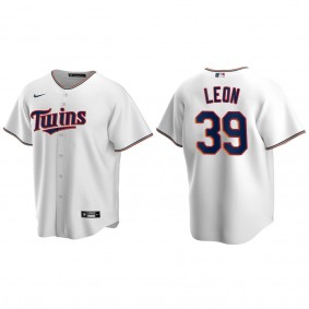 Youth Twins Sandy Leon White Replica Home Jersey