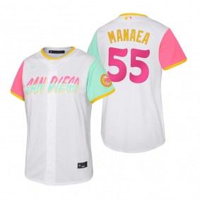 Youth San Diego Padres Sean Manaea White 2022 City Connect Replica Jersey