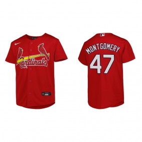 Youth Jordan Montgomery St. Louis Cardinals Red Replica Jersey