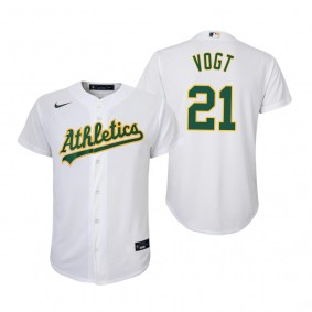 Youth Oakland Athletics Stephen Vogt Nike White Replica Home Jersey