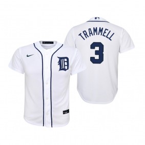 Youth Detroit Tigers Alan Trammell Nike White 2020 Replica Home Jersey