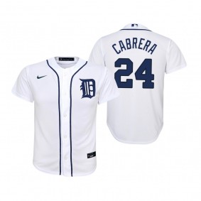 Youth Detroit Tigers Miguel Cabrera Nike White 2020 Replica Home Jersey