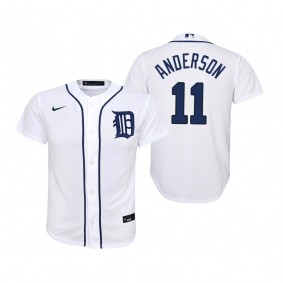 Youth Detroit Tigers Sparky Anderson Nike White 2020 Replica Home Jersey